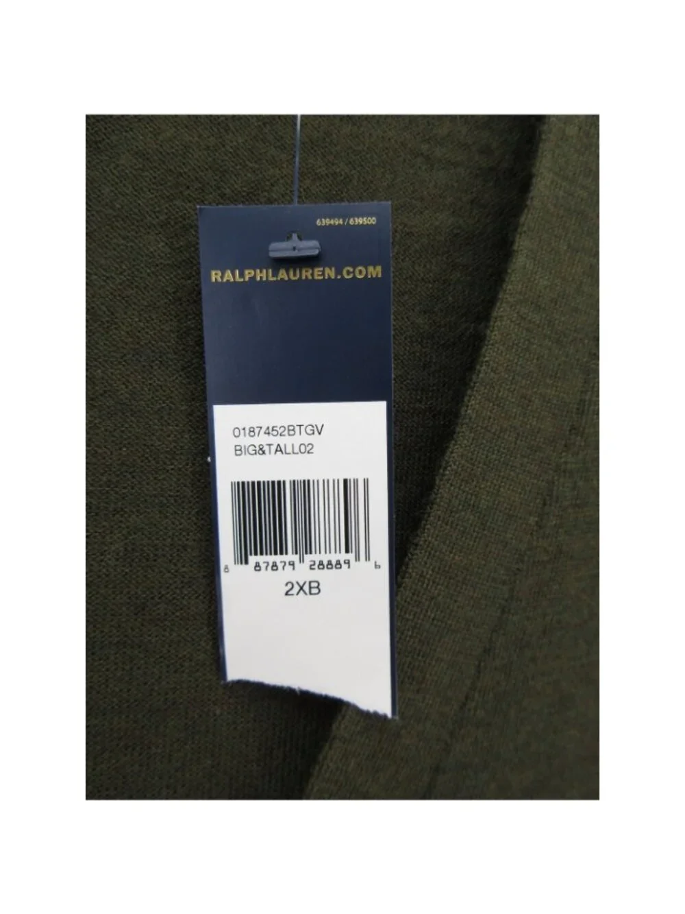Polo Ralph Lauren Sweater 2XB Big Merino Wool Cardigan Button Up Knit